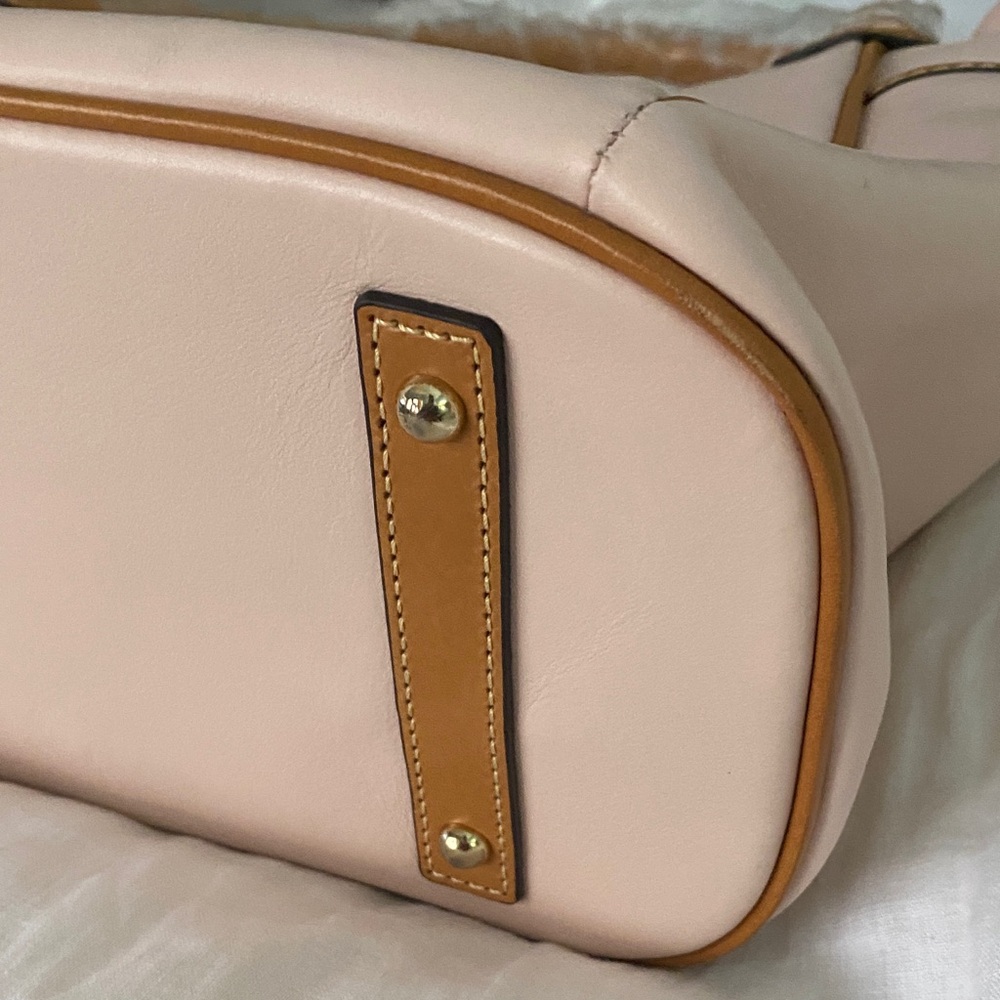 Dooney & Bourke Light Pink and Tan Tote - Picture 8 of 12